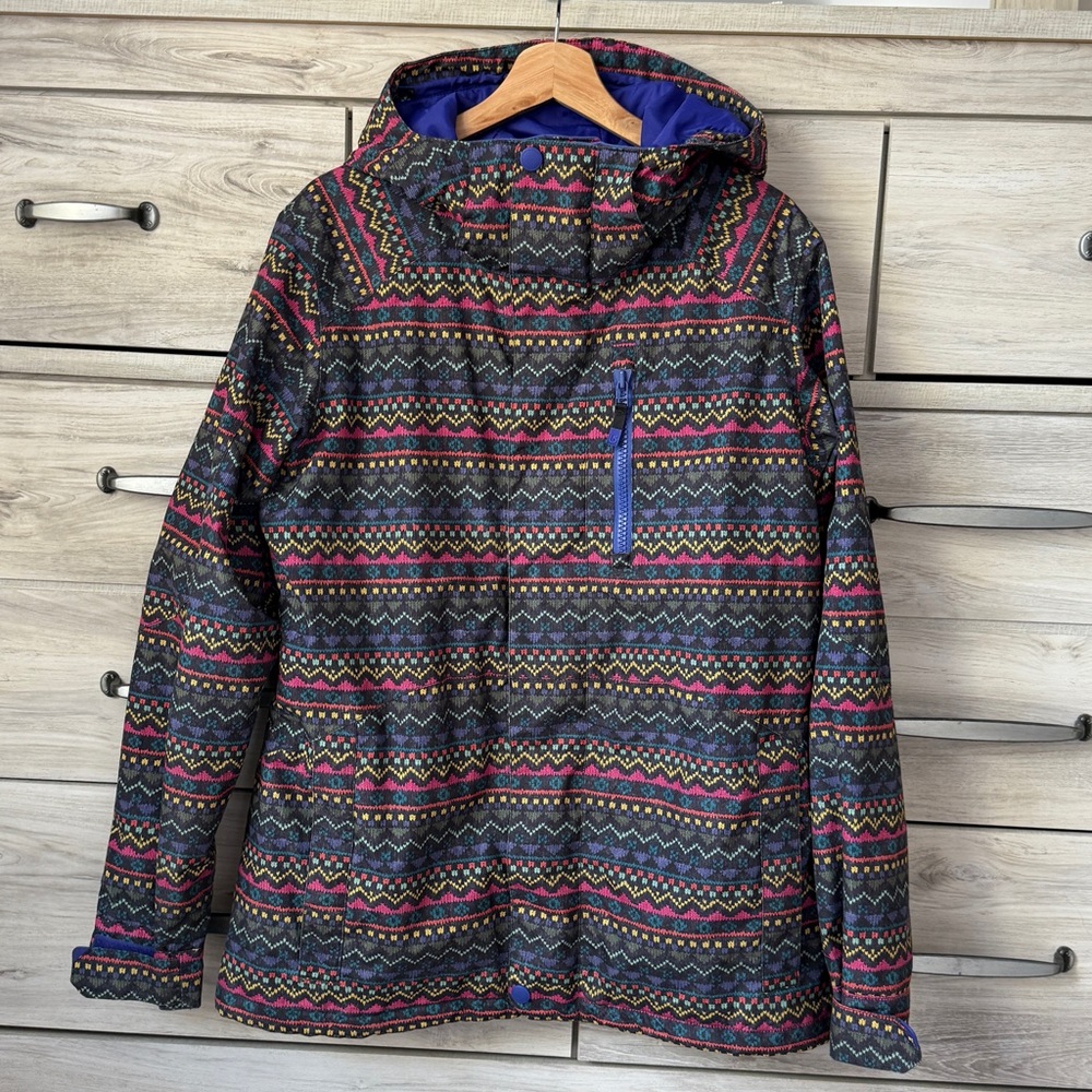 Burton Multicolor Patterned Ski Jacket - image 1